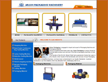 Tablet Screenshot of packagingmachineryarjun.com